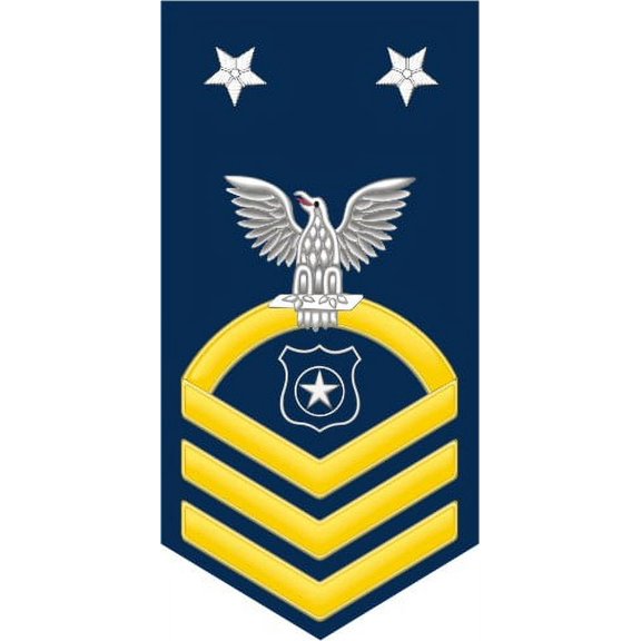 3.8 Inch Navy Master Chief Gold E-9 Master At Arms MA Decal Sticker