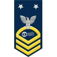 thumbnail image 1 of 3.8 Inch Navy Master Chief Gold E-9 Postal Clerk PC Decal Sticker, 1 of 1