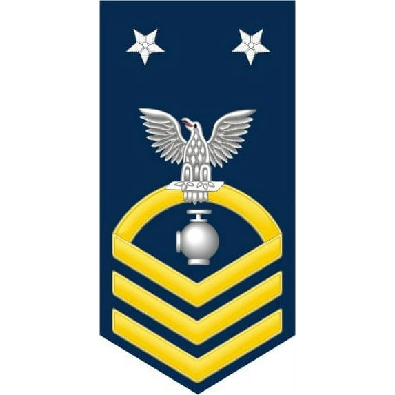 3.8 Inch Navy Master Chief Gold E-9 Utilitiesman UT Decal Sticker