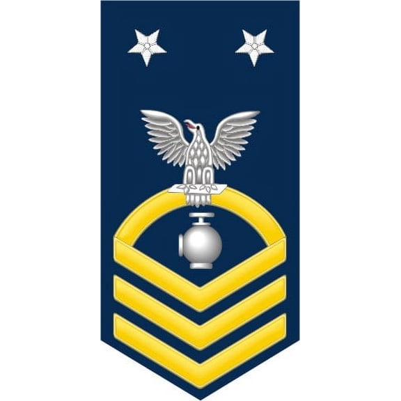 3.8 Inch Navy Master Chief Gold E-9 Utilitiesman UT Decal Sticker