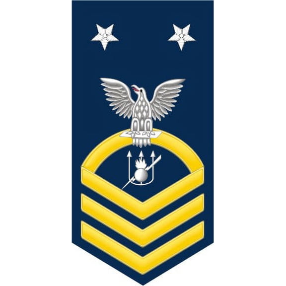 3.8 Inch Navy Master Chief Gold E-9 Weapons Technician WT Decal Sticker