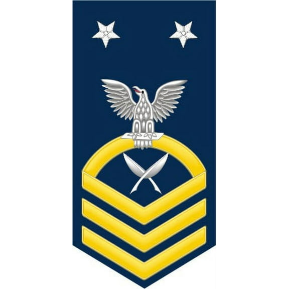 3.8 Inch Navy Master Chief Gold E-9 Yeoman YN Decal Sticker