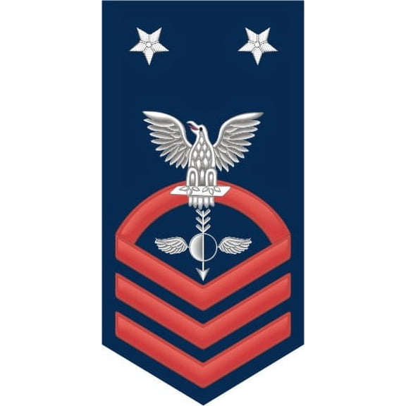 3.8 Inch Navy Master Chief Red E-9 Aerographers Mate AG Decal Sticker