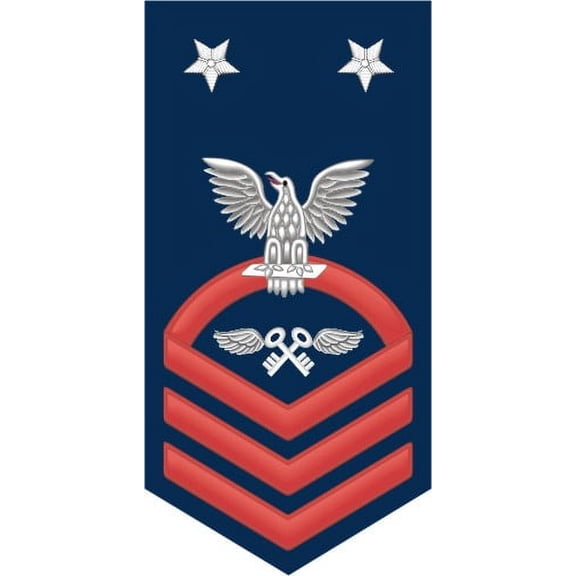 3.8 Inch Navy Master Chief Red E-9 Aviation Storekeeper AK Decal Sticker
