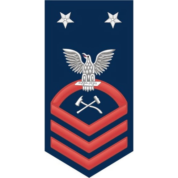 3.8 Inch Navy Master Chief Red E-9 Damage Controlman DC Decal Sticker