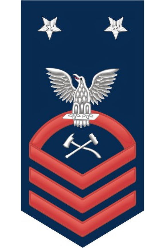 3.8 Inch Navy Master Chief Red E-9 Damage Controlman DC Decal Sticker