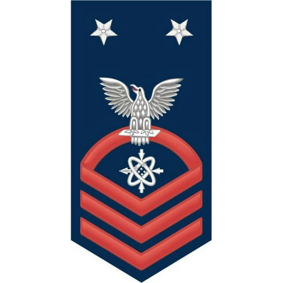 3.8 Inch Navy Master Chief Red E-9 Data Systems Technician DS Decal Sticker