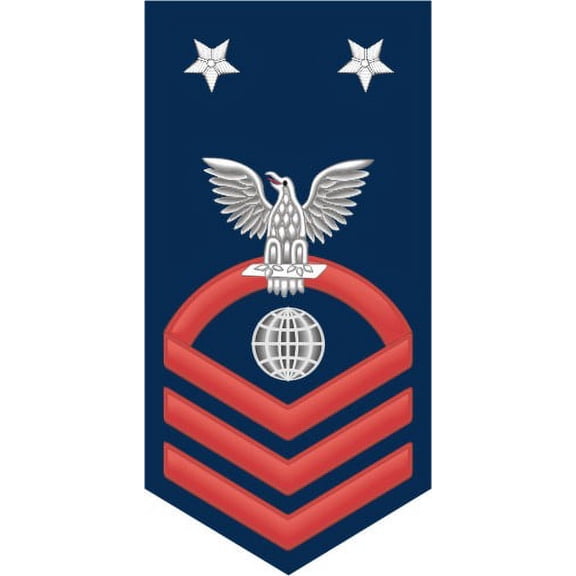 3.8 Inch Navy Master Chief Red E-9 Electrician's Mate EM Decal Sticker