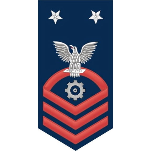 3.8 Inch Navy Master Chief Red E-9 Engineman EN Decal Sticker