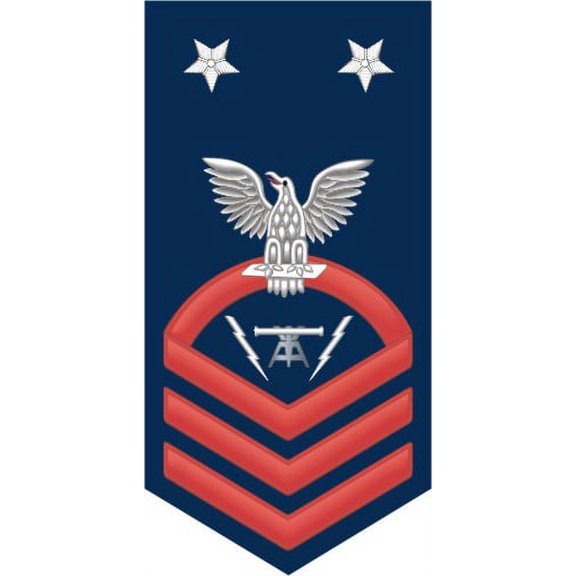 3.8 Inch Navy Master Chief Red E-9 Fire Controlman FC Decal Sticker