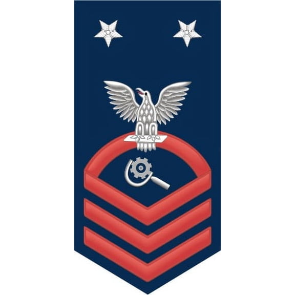 3.8 Inch Navy Master Chief Red E-9 Machinery Repairman MR Decal Sticker