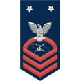 thumbnail image 1 of 3.8 Inch Navy Master Chief Red E-9 Mass Communications MC Decal Sticker, 1 of 1