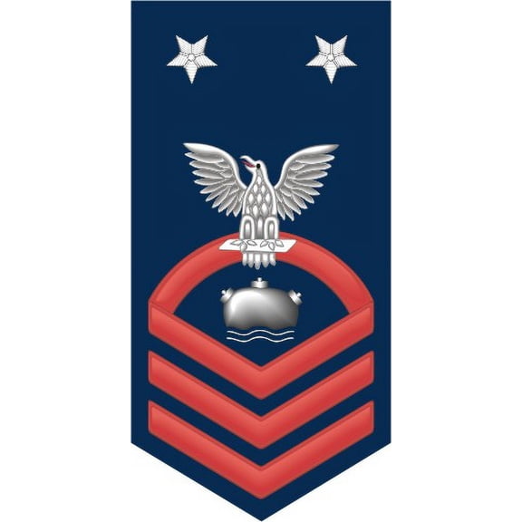 3.8 Inch Navy Master Chief Red E-9 Mineman MN Decal Sticker