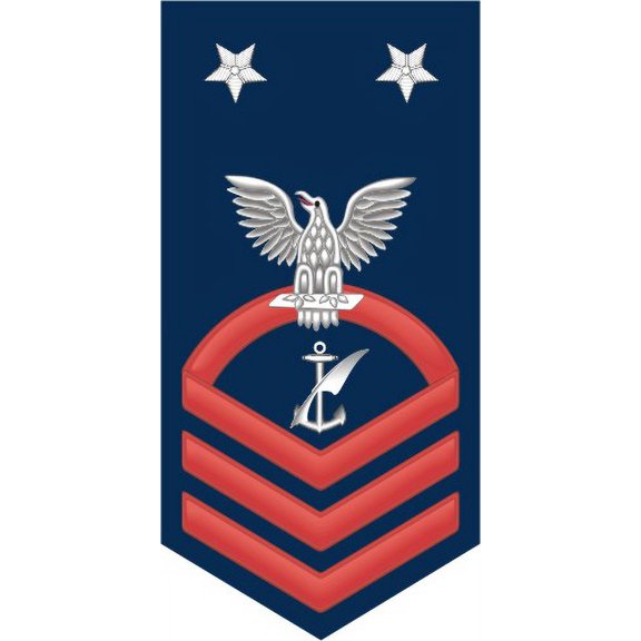 3.8 Inch Navy Master Chief Red E-9 Navy Counselor NC Decal Sticker