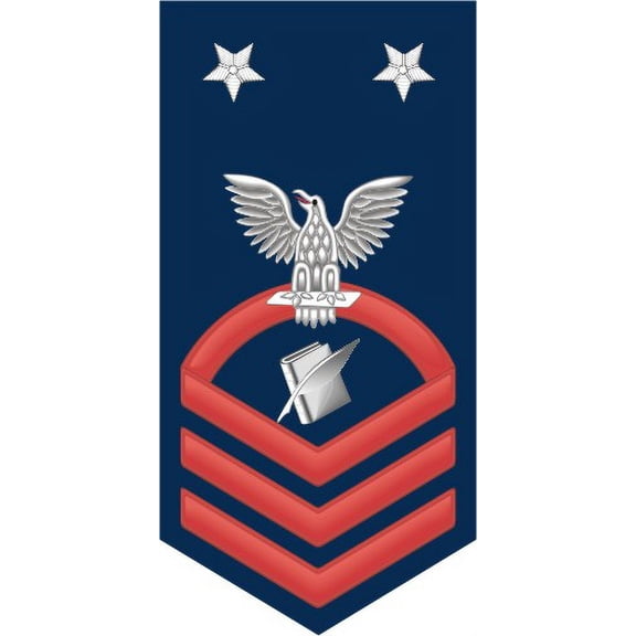 3.8 Inch Navy Master Chief Red E-9 Personnelman PS Decal Sticker