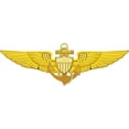 thumbnail image 1 of 3.8 Inch Navy Pilot Wings Decal, 1 of 1