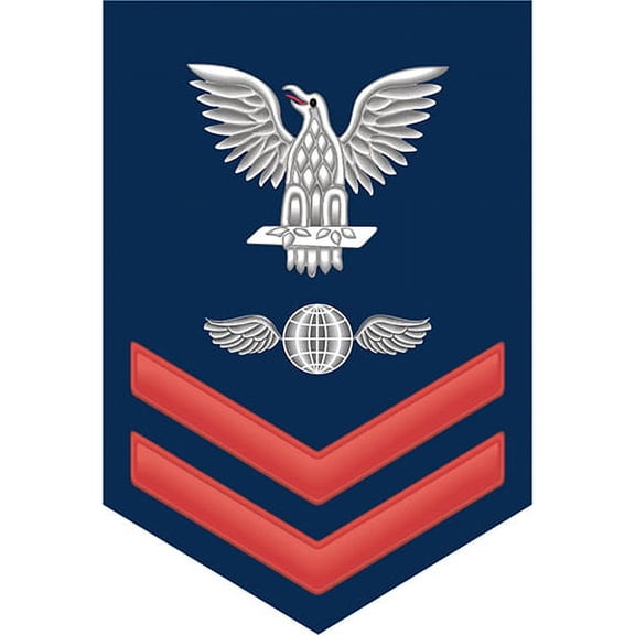 3.8 Inch Navy Red E-5 Aviation Electronics Mate AE Decal Sticker