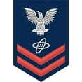 thumbnail image 1 of 3.8 Inch Navy Red E-5 Electronics Technician ET Decal Sticker, 1 of 1