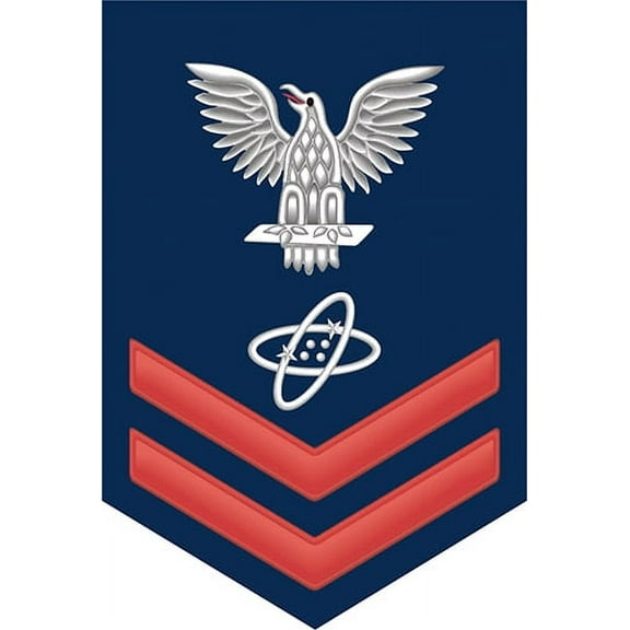3.8 Inch Navy Red E-5 Electronics Technician ET Decal Sticker