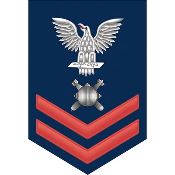 3.8 Inch Navy Red E-5 Explosive Ordinance Disposal EOD Decal Sticker