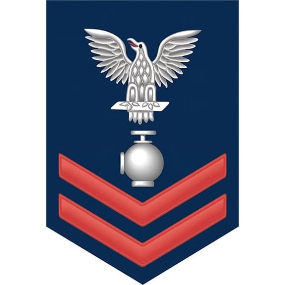 3.8 Inch Navy Red E-5 Utilitiesman UT Decal Sticker