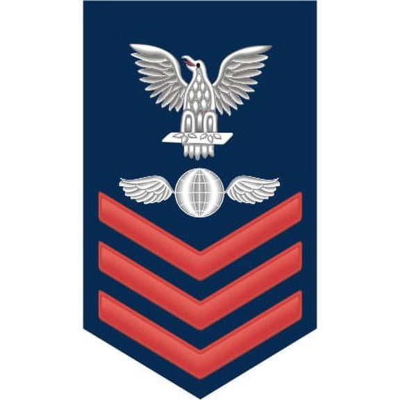 3.8 Inch Navy Red E-6 Aviation Electronics Mate AE Decal Sticker