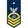 thumbnail image 1 of 3.8 Inch Navy Senior Chief Gold E-8 Electronics Technician ET Decal Sticker, 1 of 1