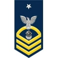 thumbnail image 1 of 3.8 Inch Navy Senior Chief Gold E-8 Navy Diver ND Decal Sticker, 1 of 1