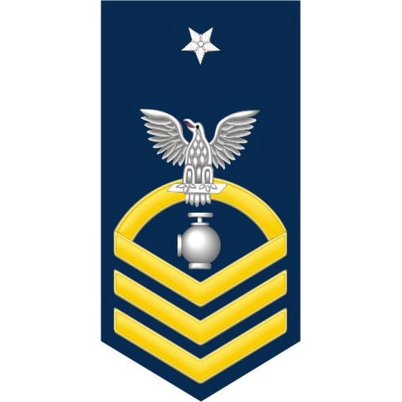 3.8 Inch Navy Senior Chief Gold E-8 Utilitiesman UT Decal Sticker