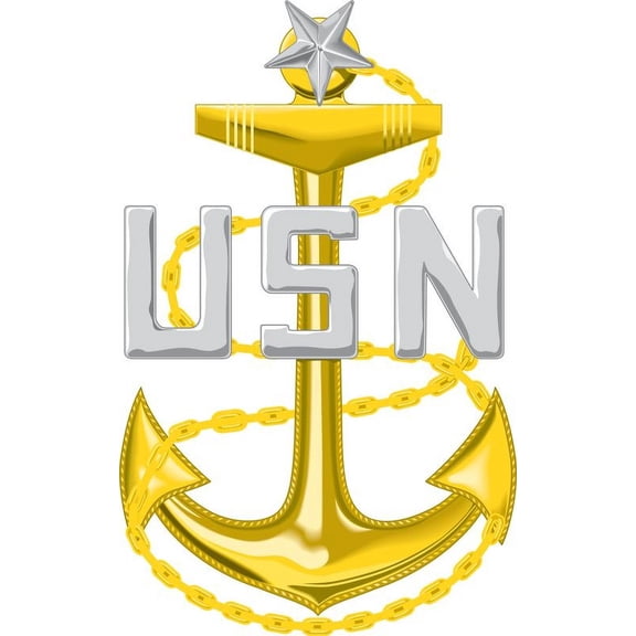 3.8 Inch Navy Senior Chief Petty Officer (SCPO) Decal