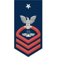 thumbnail image 1 of 3.8 Inch Navy Senior Chief Red E-8 Air Traffic Controller AC Decal Sticker, 1 of 1