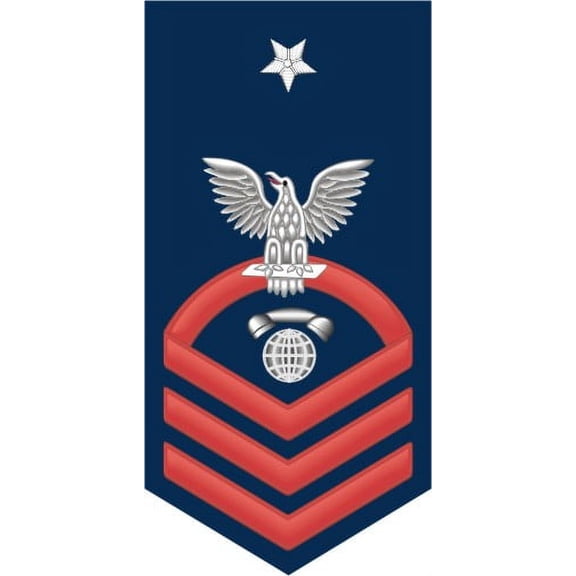 3.8 Inch Navy Senior Chief Red E-8 Interior Communications Technician IC Decal Sticker