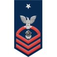 thumbnail image 1 of 3.8 Inch Navy Senior Chief Red E-8 Navy Diver ND Decal Sticker, 1 of 1