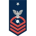 thumbnail image 1 of 3.8 Inch Navy Senior Chief Red E-8 Operations Specialist OS Decal Sticker, 1 of 1