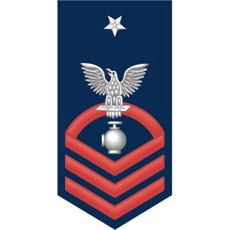 3.8 Inch Navy Senior Chief Red E-8 Utilitiesman UT Decal Sticker
