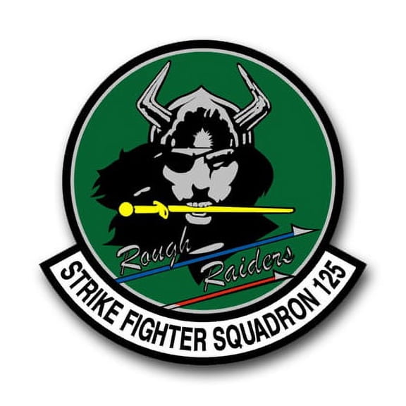 3.8 Inch Navy Strike Fighter Squadron 125 Vinyl Transfer Decal