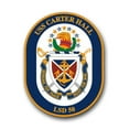 thumbnail image 1 of 3.8 Inch Navy USS Carter Hall LSD-50 Vinyl Transfer Decal, 1 of 1