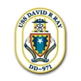 thumbnail image 1 of 3.8 Inch Navy USS David R. Ray DD-971 Vinyl Transfer Decal, 1 of 1