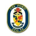 thumbnail image 1 of 3.8 Inch Navy USS Ford FFG-54 Vinyl Transfer Decal, 1 of 1