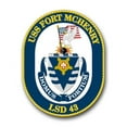 thumbnail image 1 of 3.8 Inch Navy USS Fort Mchenry LSD-43 Vinyl Transfer Decal, 1 of 1