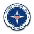 thumbnail image 1 of 3.8 Inch Navy USS Inchon LPH-12 / MCS-12 Vinyl Transfer Decal, 1 of 1