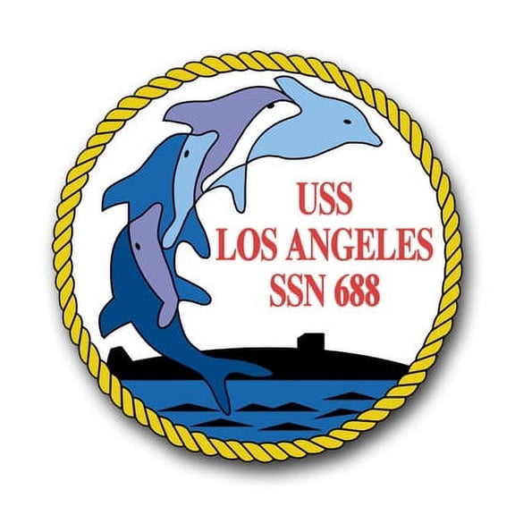 3.8 Inch Navy USS Los Angeles SSN-688 Vinyl Transfer Decal