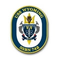 thumbnail image 1 of 3.8 Inch Navy USS Wyoming SSBN-742 Vinyl Transfer Decal, 1 of 1