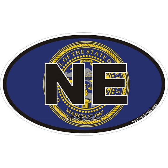 3.8 Inch Nebraska State Decal