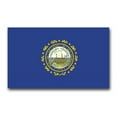 thumbnail image 1 of 3.8 Inch New Hampshire State Flag Vinyl Transfer Decal, 1 of 1