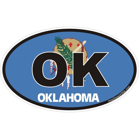 3.8 Inch Oklahoma State Decal Sticker
