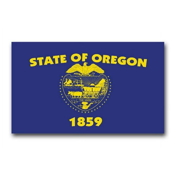 3.8 Inch Oregon State Flag Vinyl Transfer Decal