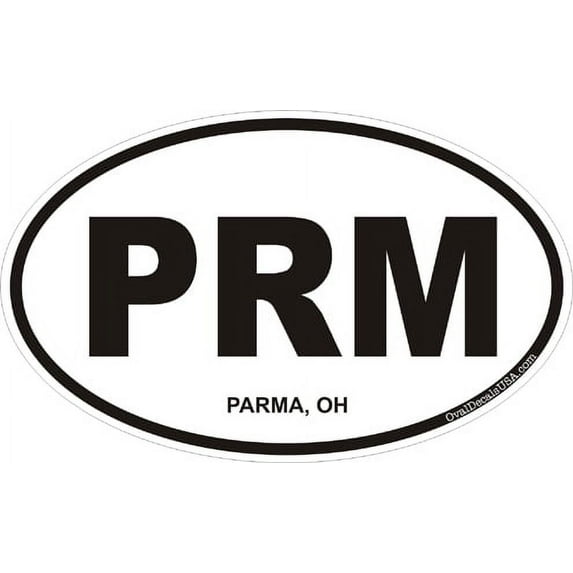 3.8 Inch Parma Ohio Oval Decal
