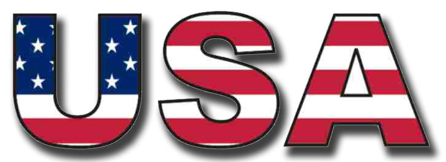 3.8 Inch Patriotic USA Window Sticker Decal - Walmart.com