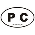 thumbnail image 1 of 3.8 Inch Pearl City, Hawaii Decal Sticker, 1 of 1